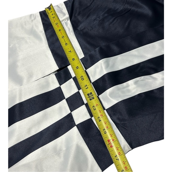 Ashro Jacket Dress Set Mother Of The Bride Formal Navy White Midi Wmns 6 NWOT - Picture 15 of 16